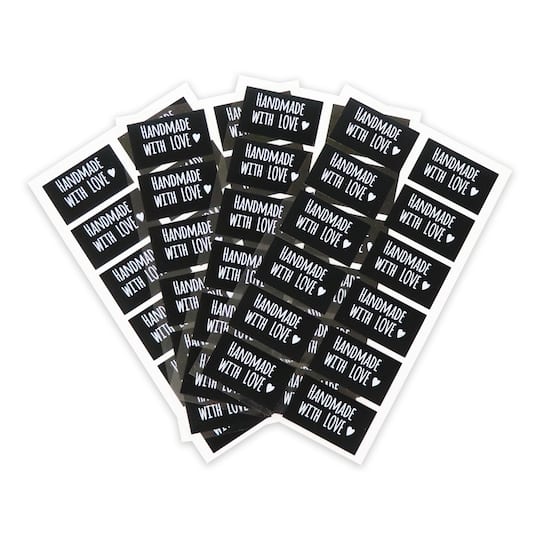 12 Packs: 48 ct. (576 total) Handmade with Love Label Stickers by Recollections™